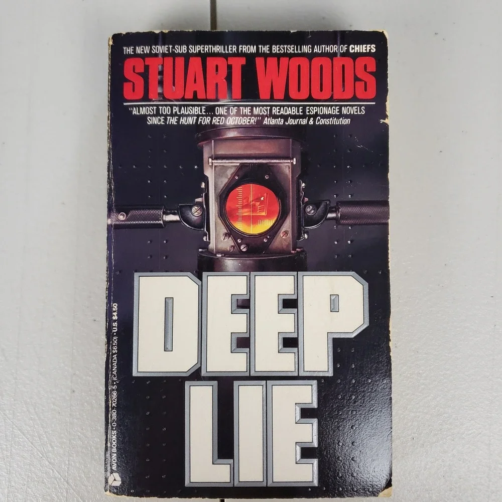 Deep Lie by Stuart Woods 1987 Mass Market Paperback Espionage Thriller Cold War